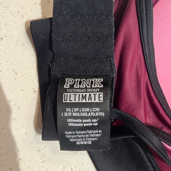 VS PINK | Ultimate Push Up Strappy Sports Bra Size XS - Picture 4 of 4